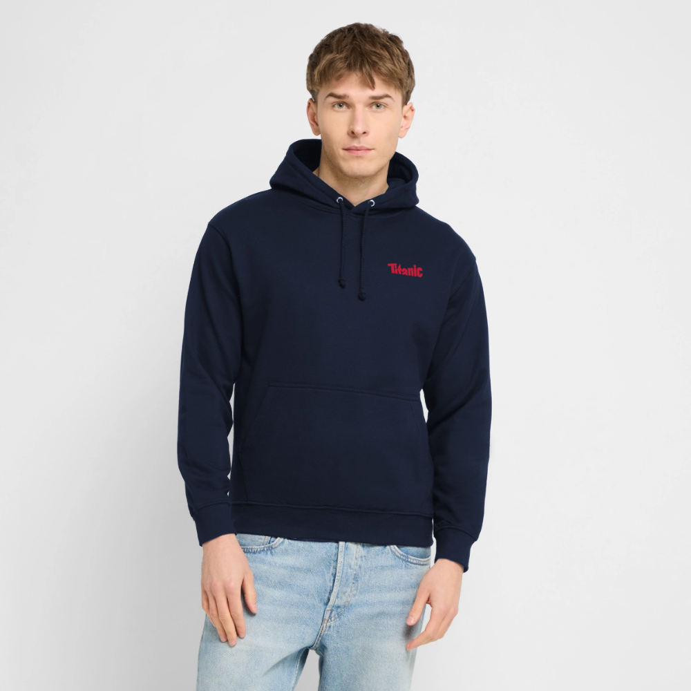Unisex Hoodie: TITANIC-Logo - Navy