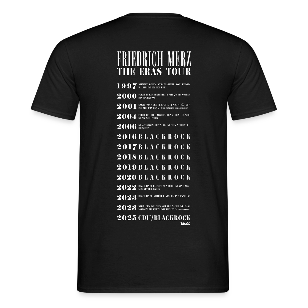 Friedrich Merz: Eras-Tour-Shirt (schwarz) - Schwarz