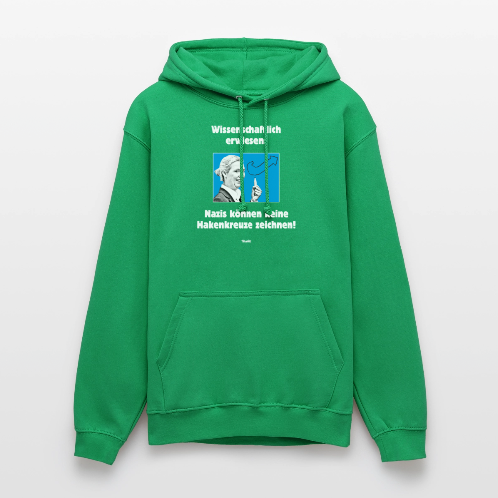 Unisex Hoodie: Nazis können keine Hakenkreuze zeichnen! - Kelly Green
