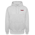 Unisex Hoodie: TITANIC-Logo (gestickt) - Hellgrau meliert