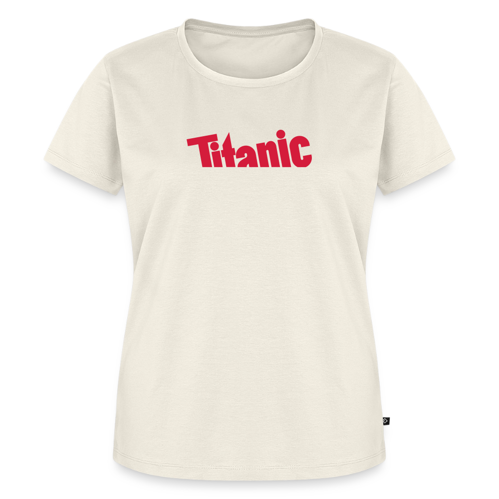 Frauen T-Shirt: TITANIC-Logo - Naturweiß