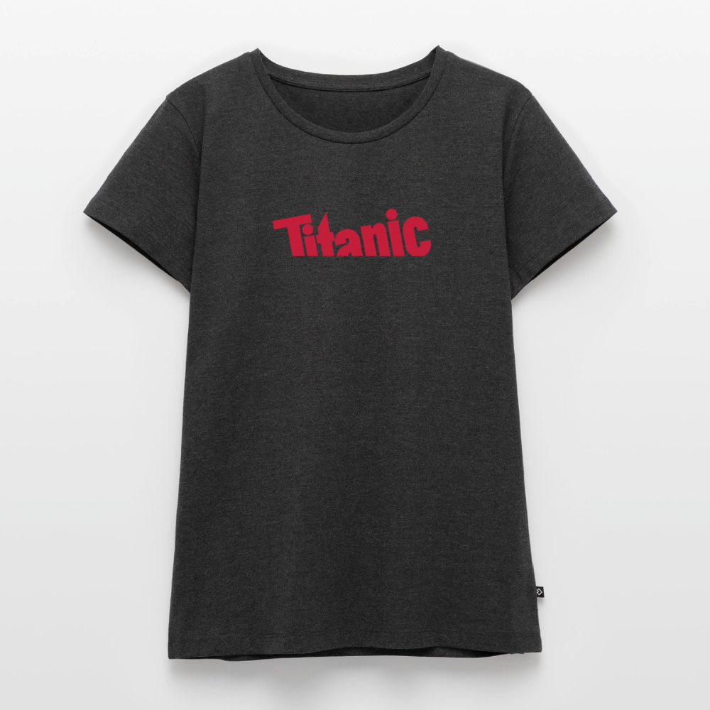 Frauen T-Shirt: TITANIC-Logo - Anthrazit meliert