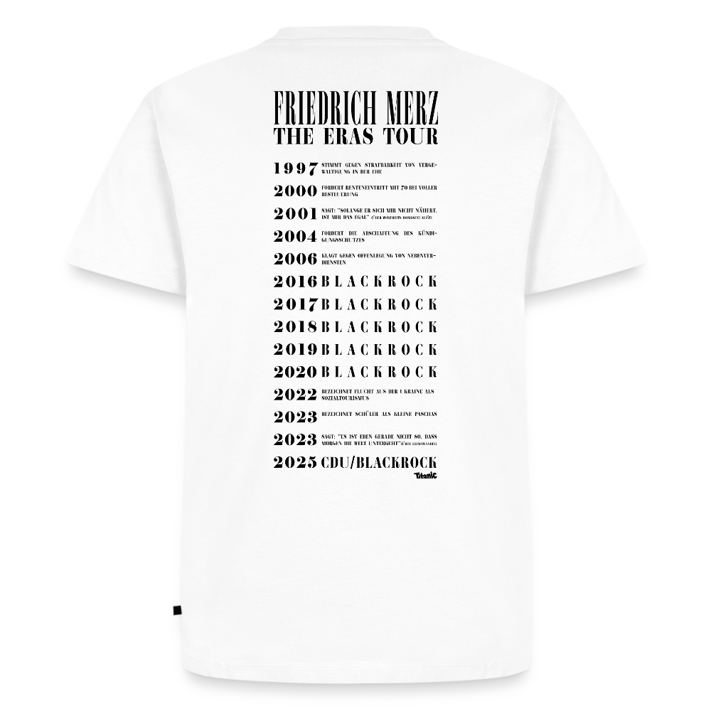 Friedrich Merz: Eras-Tour-Shirt (weiß) - Weiß