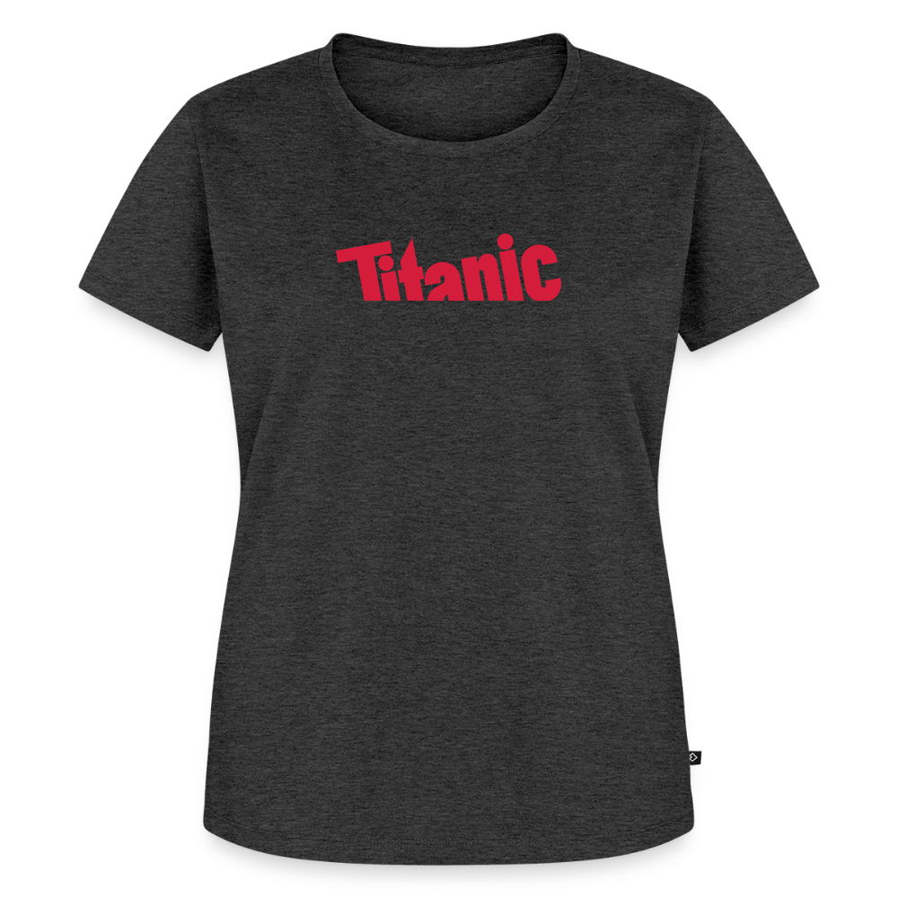 Frauen T-Shirt: TITANIC-Logo - Anthrazit meliert