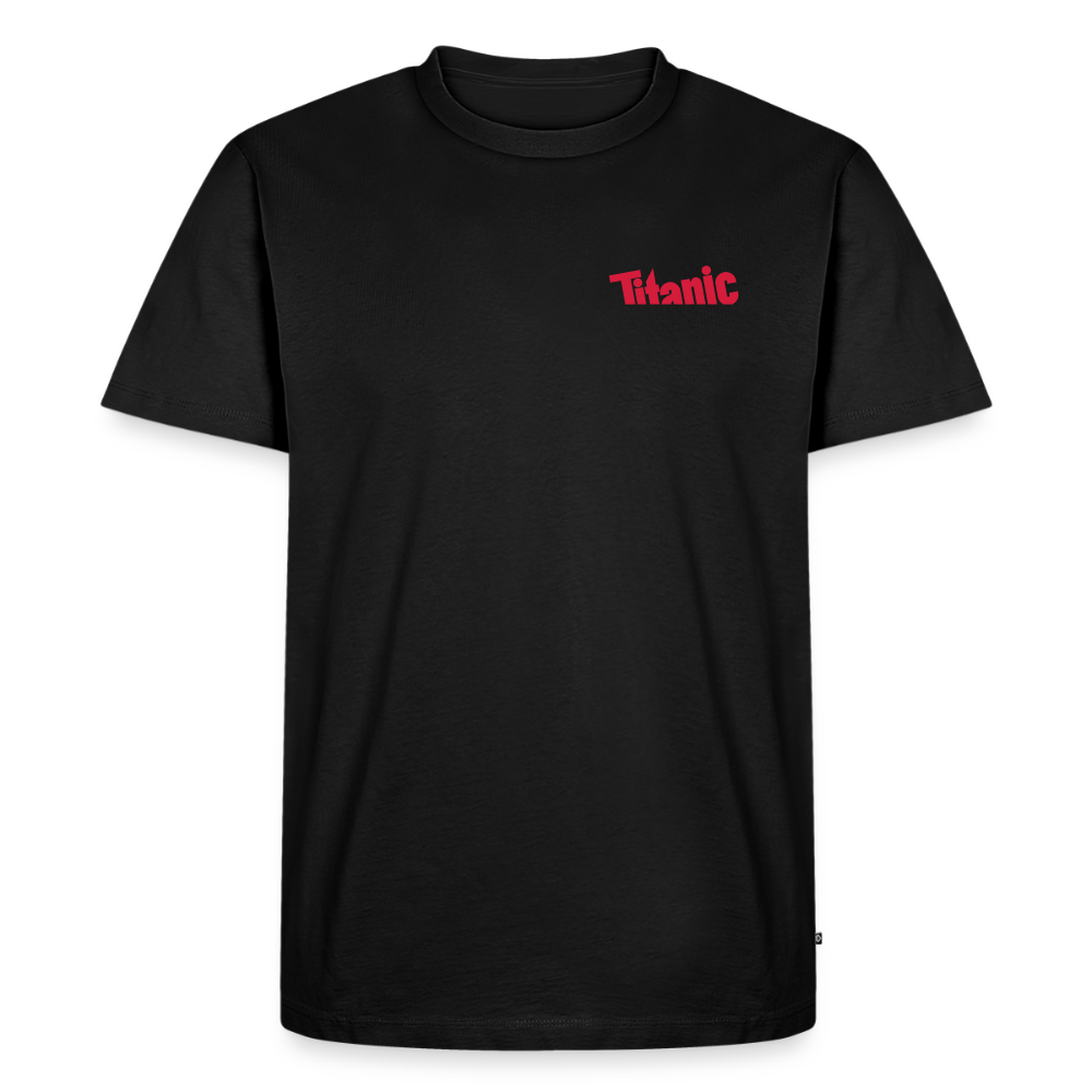 Männer T-Shirt: TITANIC-Logo (klein) - Schwarz