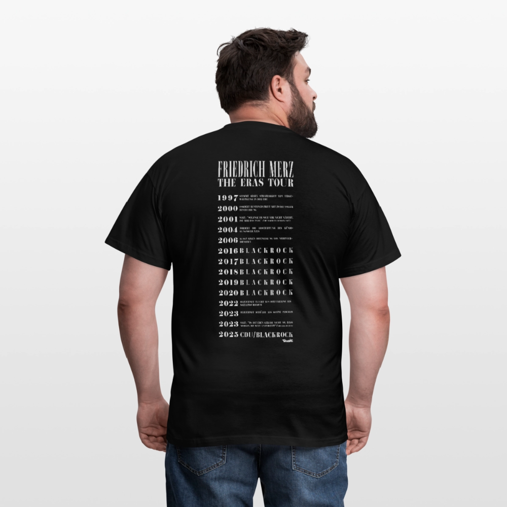 Friedrich Merz: Eras-Tour-Shirt (schwarz) - Schwarz