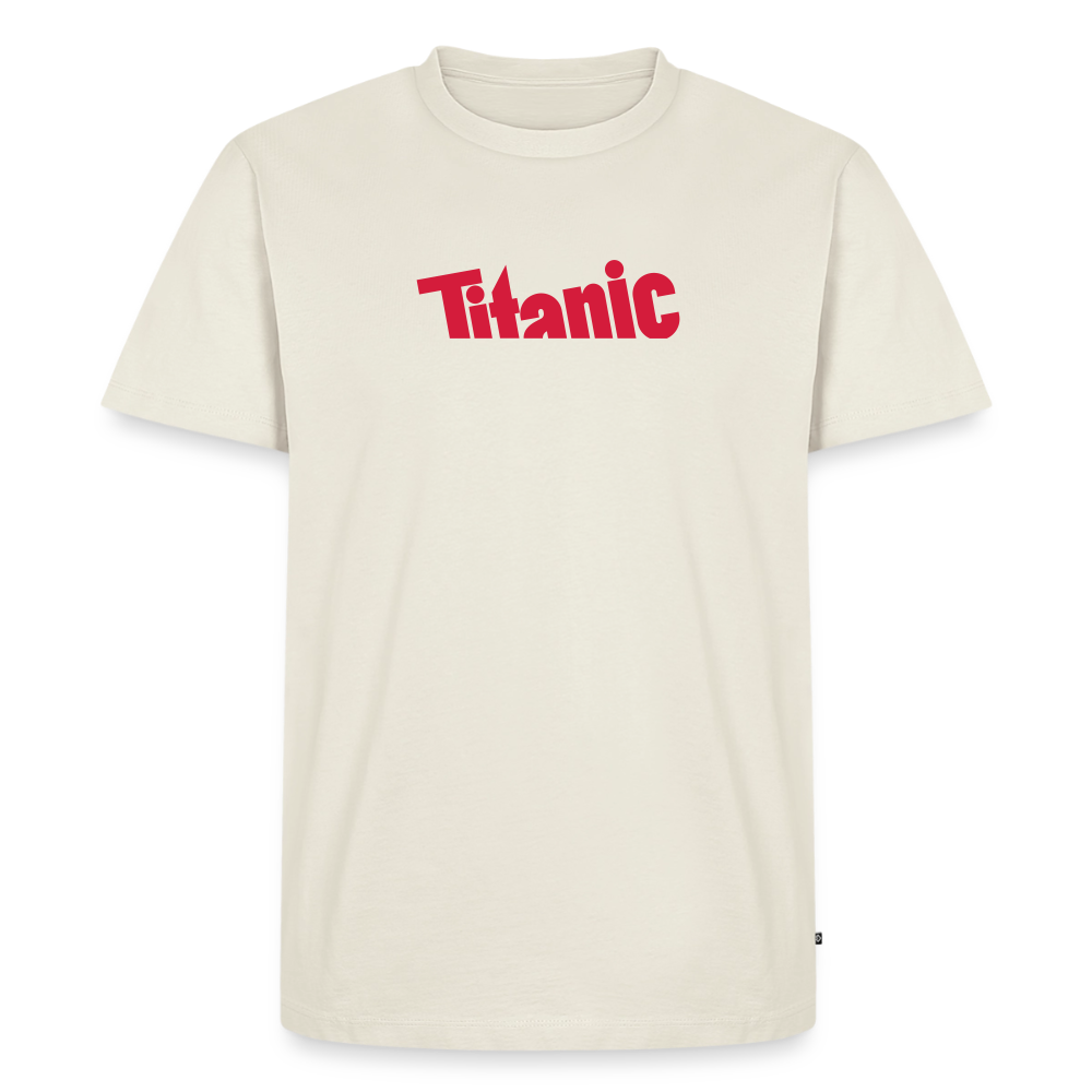 Männer T-Shirt: TITANIC-Logo - Naturweiß