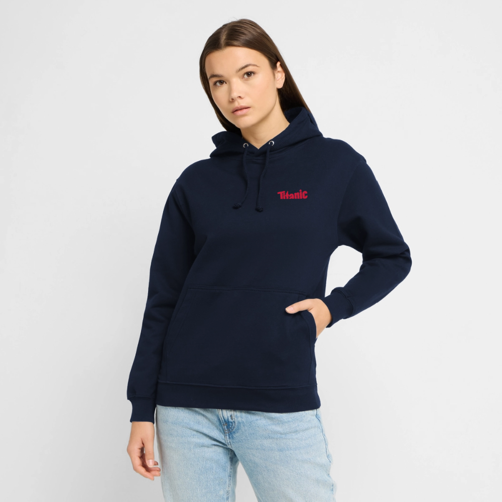 Unisex Hoodie: TITANIC-Logo - Navy