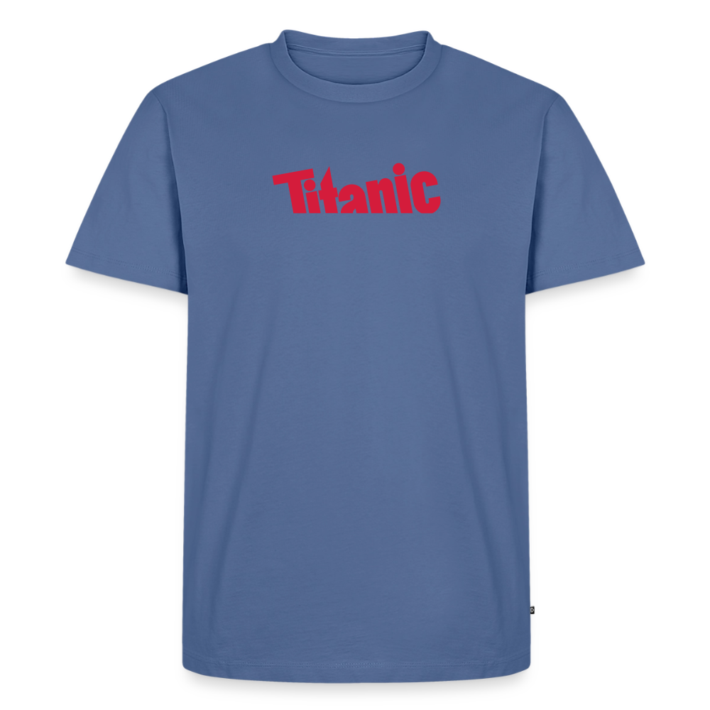 Männer T-Shirt: TITANIC-Logo - Taubenblau