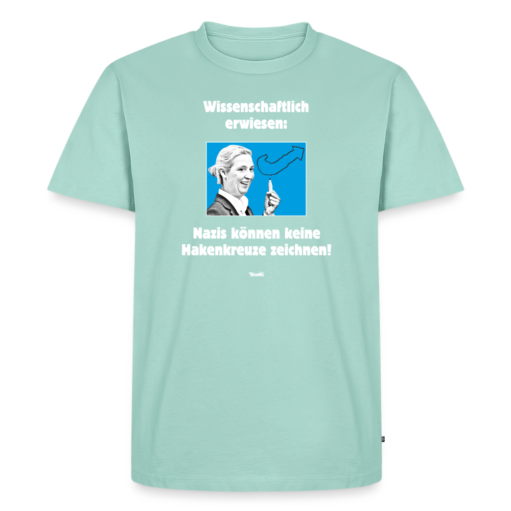 Männer T-Shirt: Nazis können keine Hakenkreuze zeichnen! - Mint 