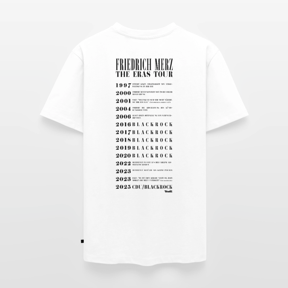 Friedrich Merz: Eras-Tour-Shirt (weiß) - Weiß