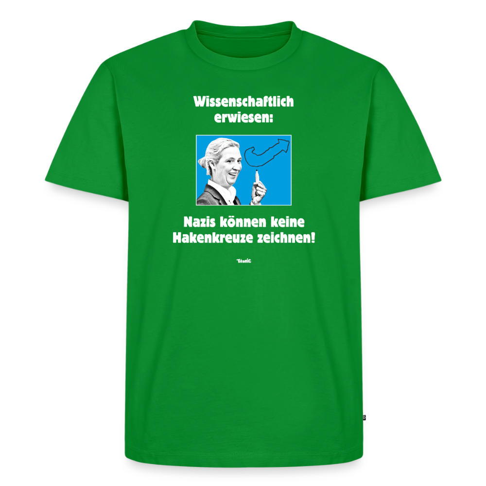 Männer T-Shirt: Nazis können keine Hakenkreuze zeichnen! - Grün