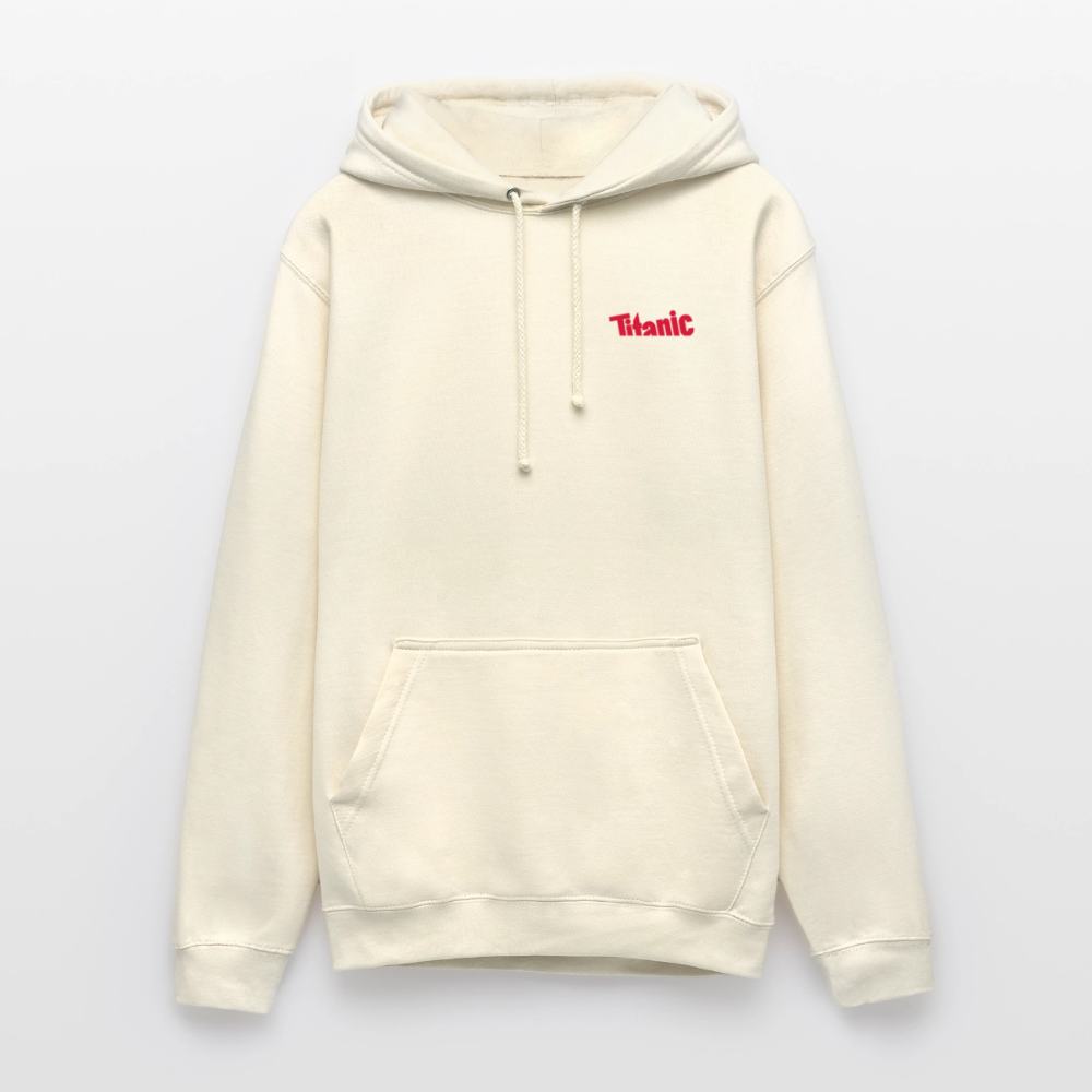 Unisex Hoodie: TITANIC-Logo - Vanille-Milchshake