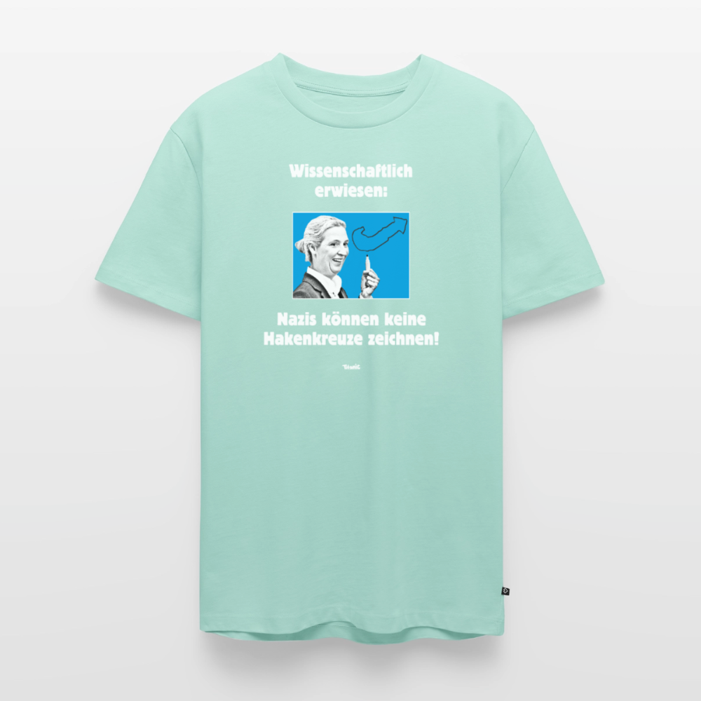 Männer T-Shirt: Nazis können keine Hakenkreuze zeichnen! - Mint 