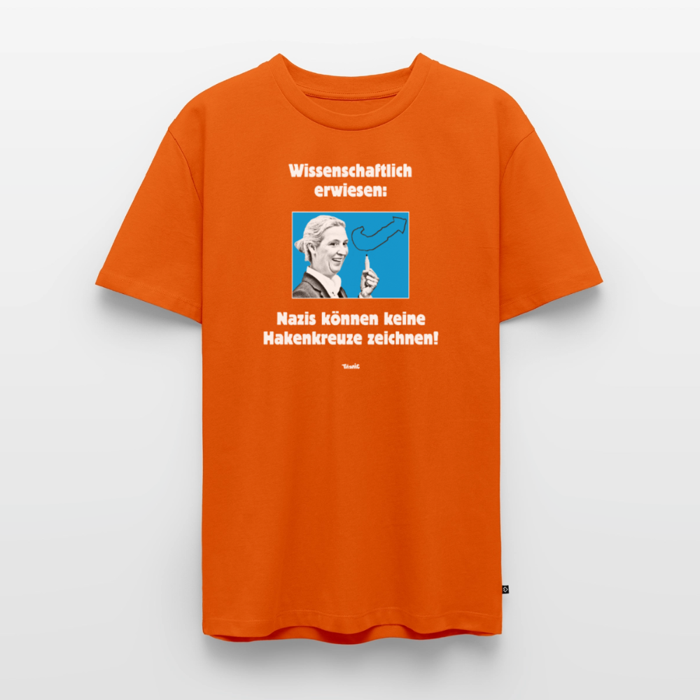 Männer T-Shirt: Nazis können keine Hakenkreuze zeichnen! - Orange 
