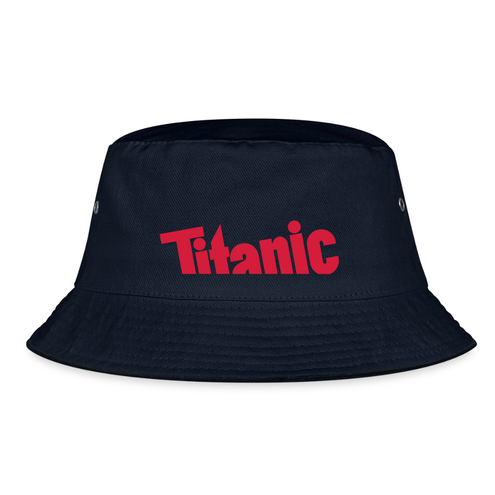 Bucket Hat: TITANIC-Logo - Navy