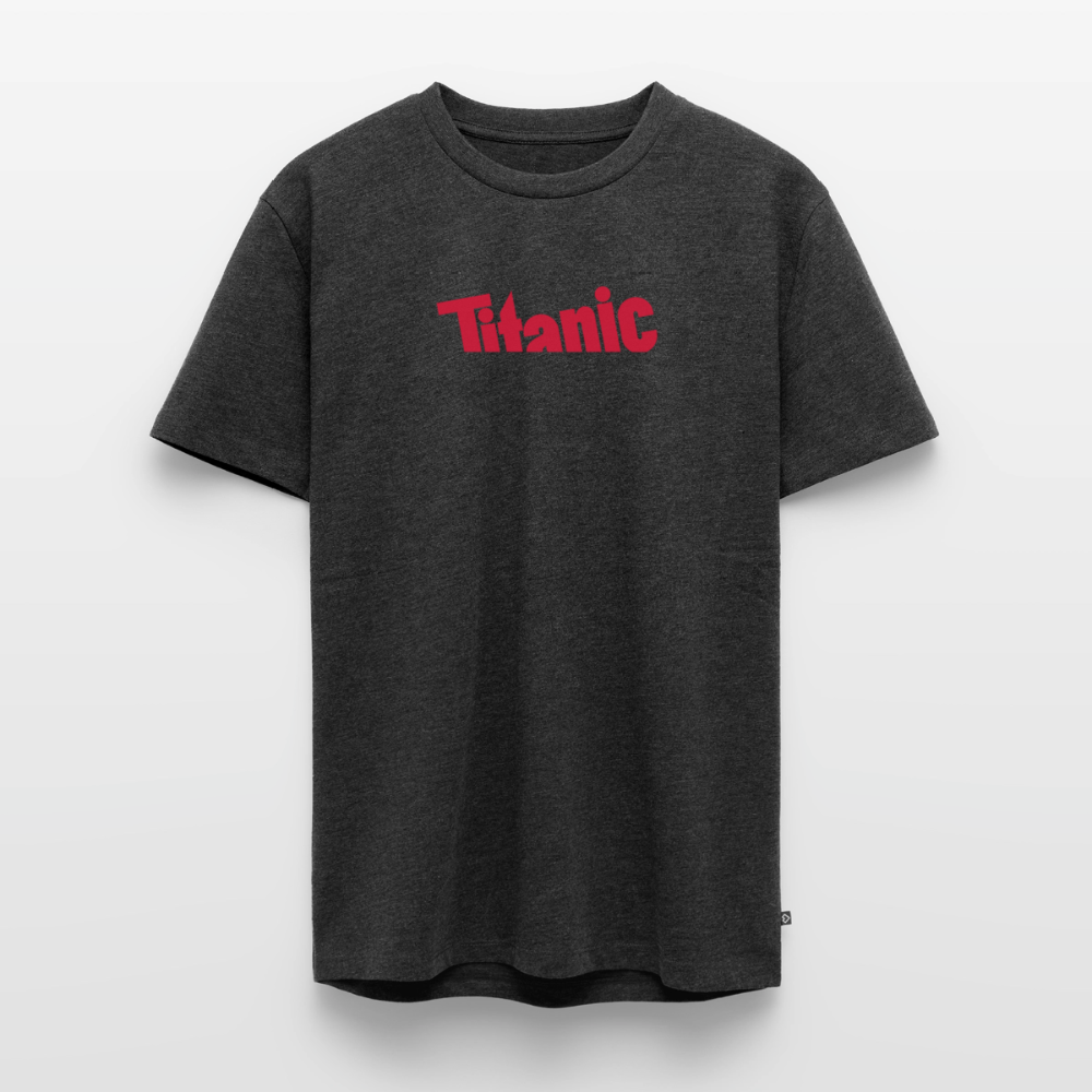 Männer T-Shirt: TITANIC-Logo - Anthrazit meliert