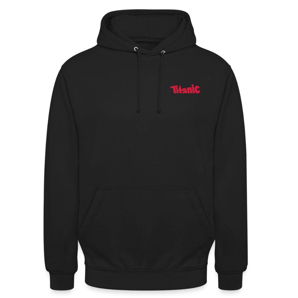 Unisex Hoodie: TITANIC-Logo - Schwarz