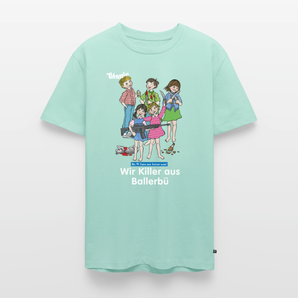 Männer T-Shirt - Wir Killer aus Ballerbü (weiße Schrift) - Mint 