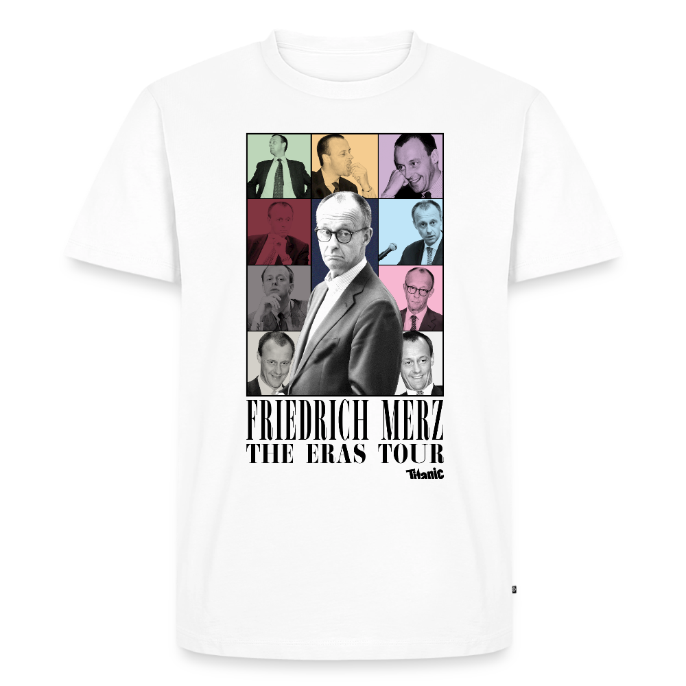 Friedrich Merz: Eras-Tour-Shirt (weiß) - Weiß