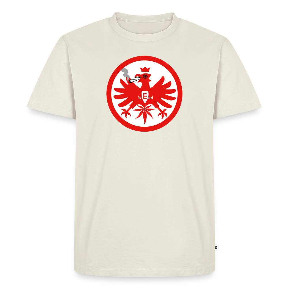 Männer T-Shirt: Highntracht-Adler - Naturweiß