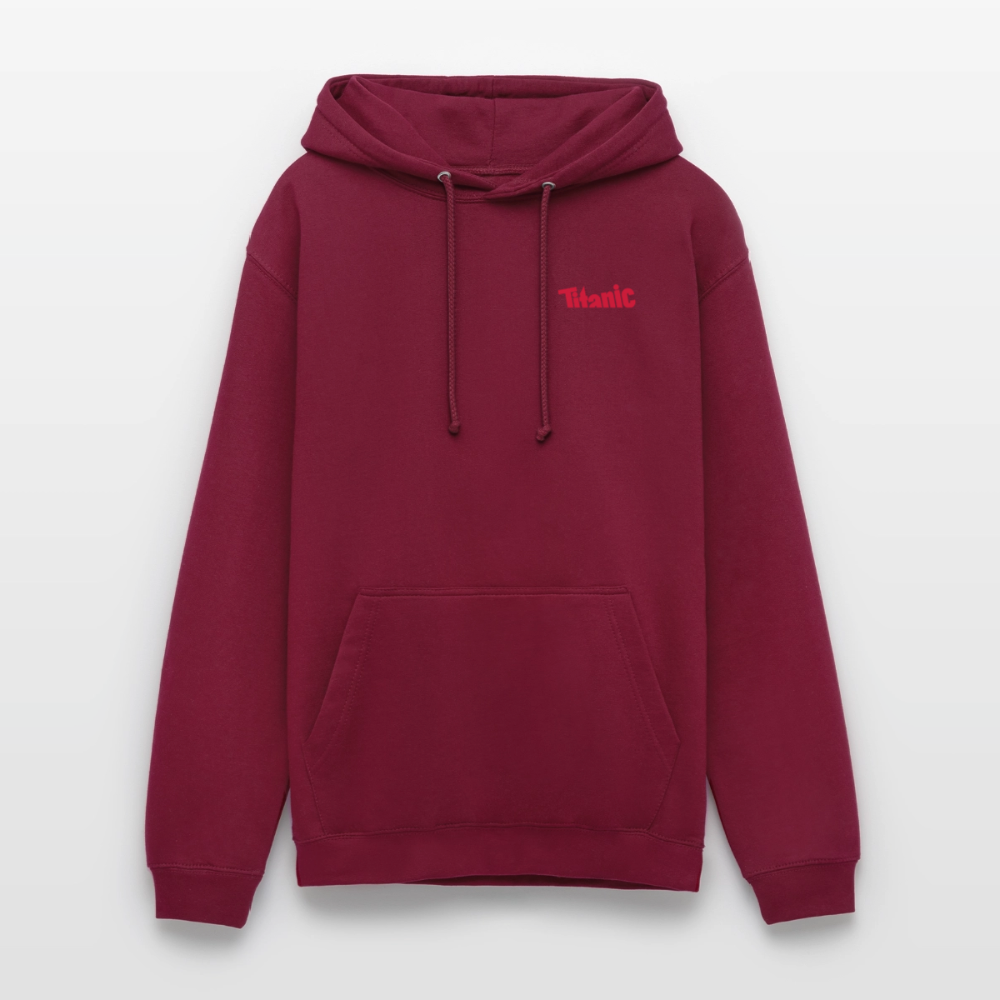 Unisex Hoodie: TITANIC-Logo - Bordeaux