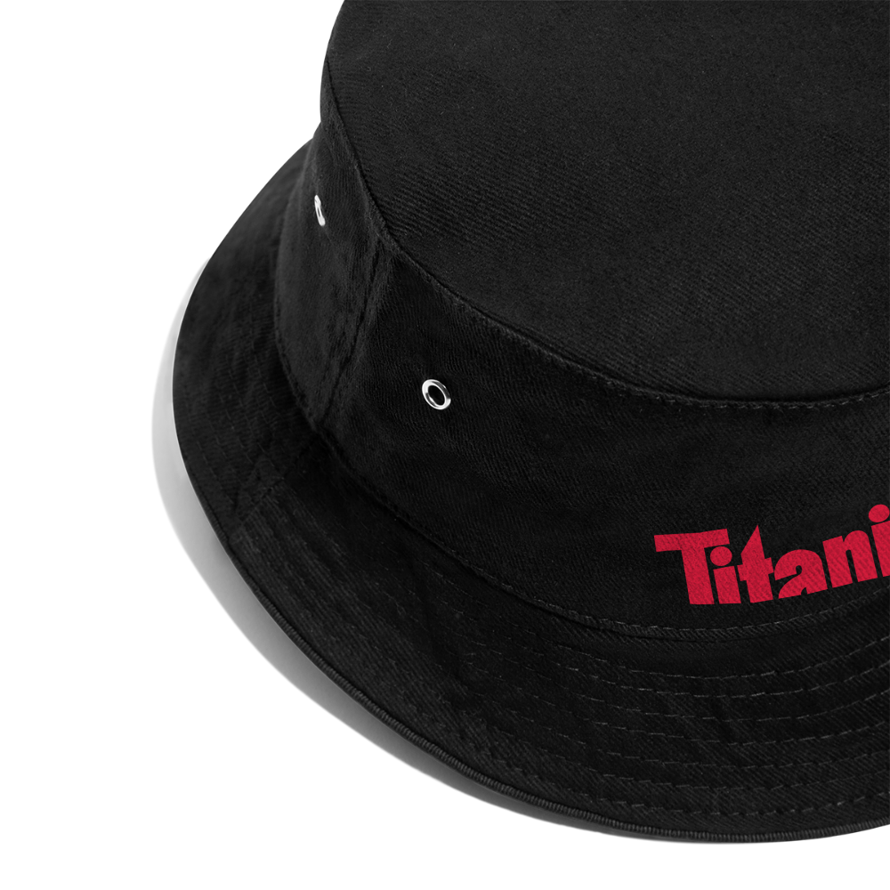 Bucket Hat: TITANIC-Logo - Schwarz