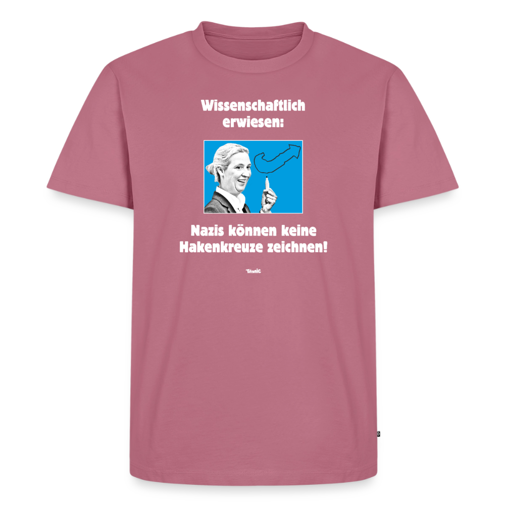 Männer T-Shirt: Nazis können keine Hakenkreuze zeichnen! - Mauve