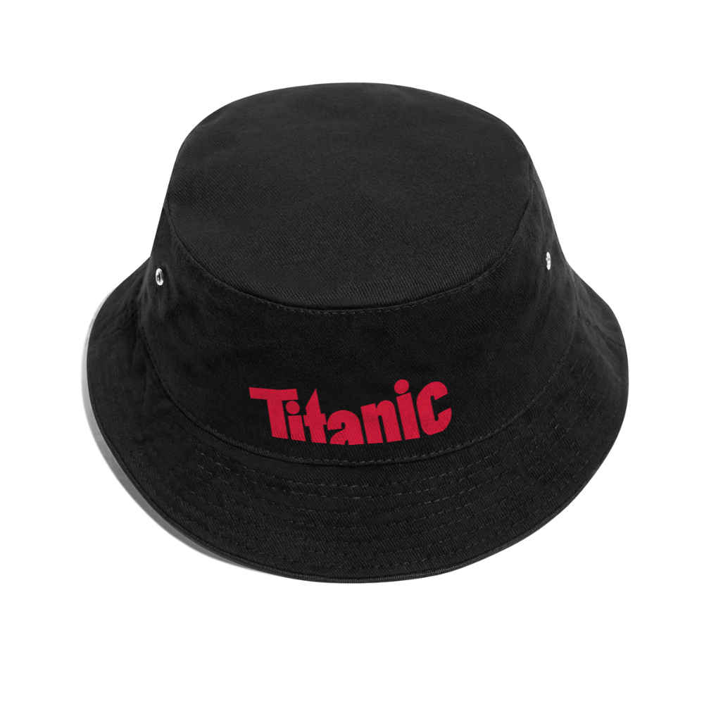 Bucket Hat: TITANIC-Logo - Schwarz