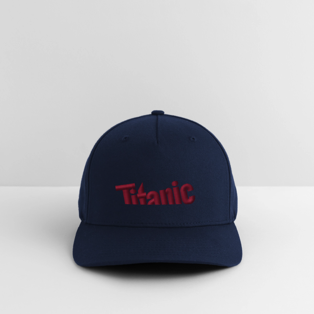 Flexfit Baseballkappe: TITANIC-Logo (gestickt) - Navy