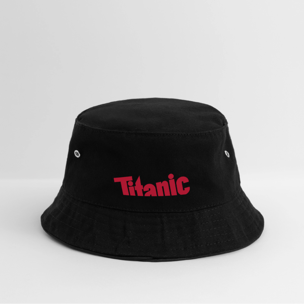 Bucket Hat: TITANIC-Logo - Schwarz