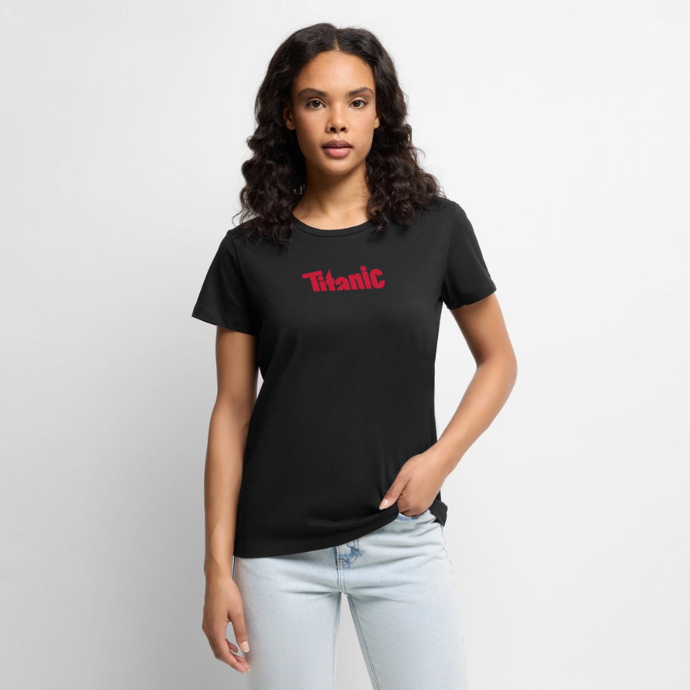 Frauen T-Shirt: TITANIC-Logo - Schwarz