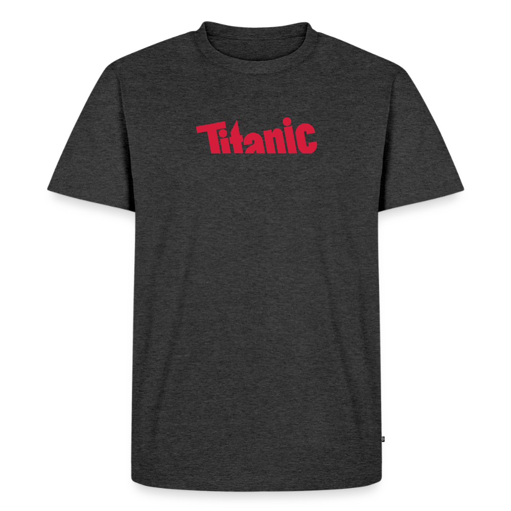 Männer T-Shirt: TITANIC-Logo - Anthrazit meliert