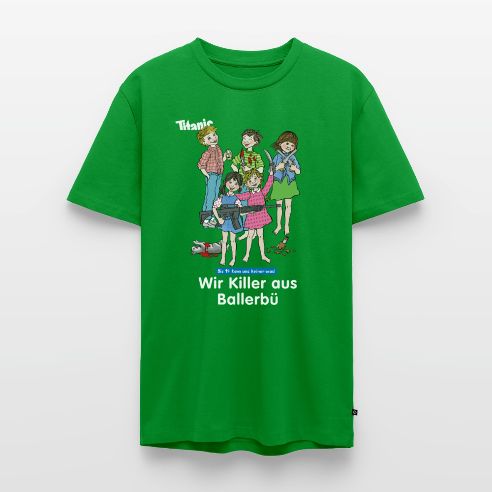 Männer T-Shirt - Wir Killer aus Ballerbü (weiße Schrift) - Grün
