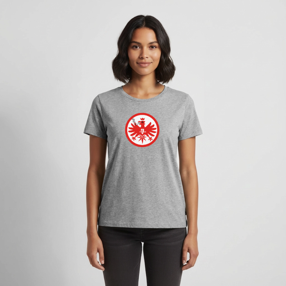 Frauen T-Shirt: Highntracht-Adler - Grau meliert