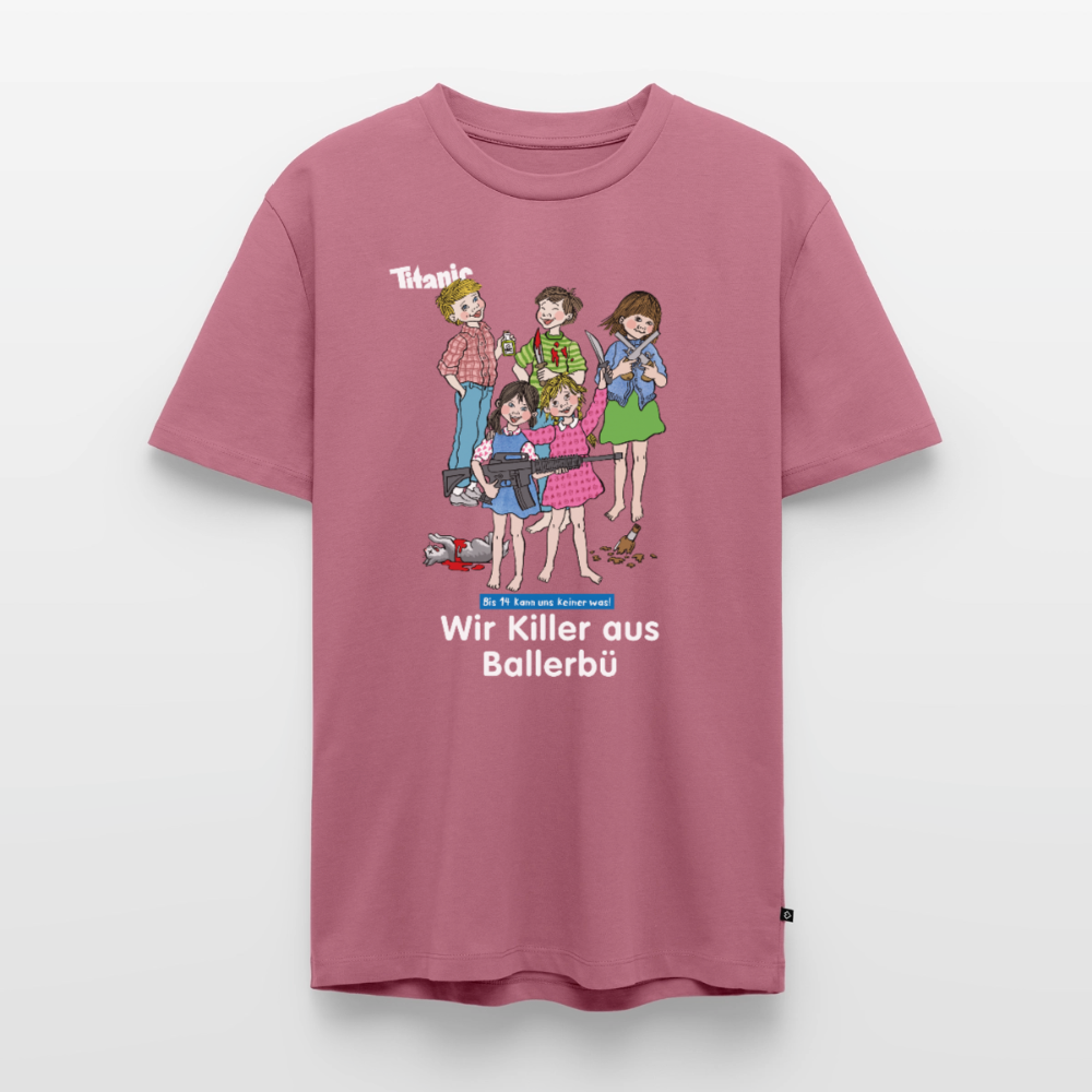 Männer T-Shirt - Wir Killer aus Ballerbü (weiße Schrift) - Mauve