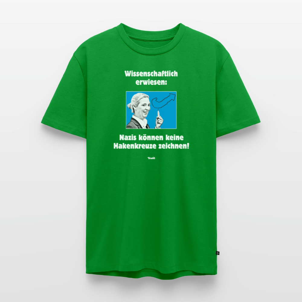 Männer T-Shirt: Nazis können keine Hakenkreuze zeichnen! - Grün