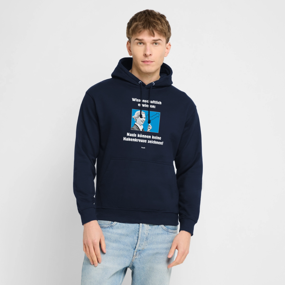 Unisex Hoodie: Nazis können keine Hakenkreuze zeichnen! - Navy