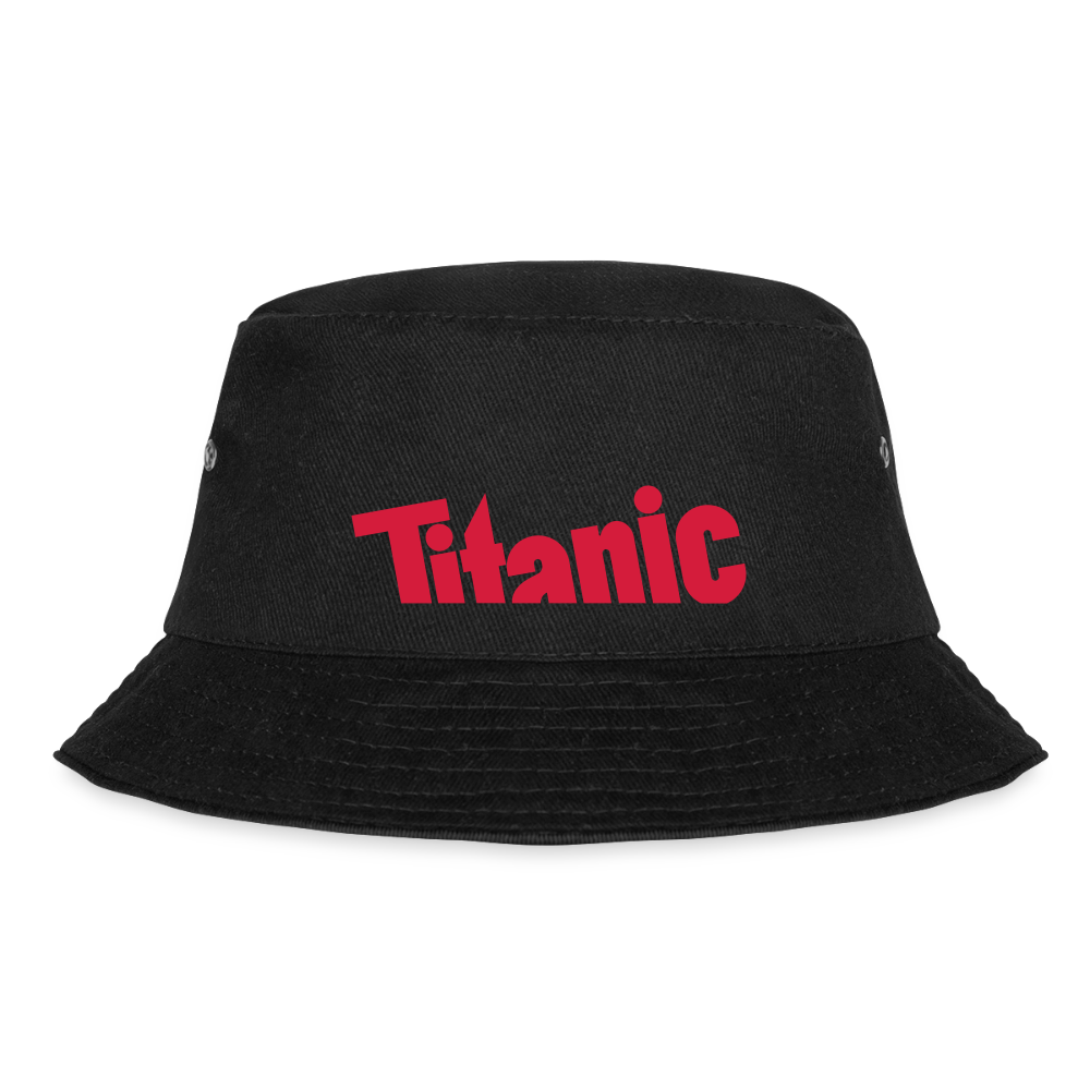 Bucket Hat: TITANIC-Logo - Schwarz