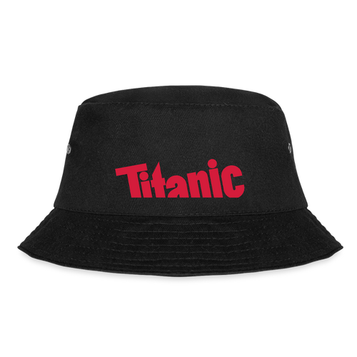 Bucket Hat: TITANIC-Logo - Schwarz