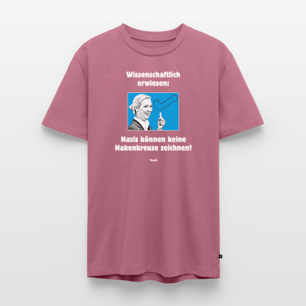 Männer T-Shirt: Nazis können keine Hakenkreuze zeichnen! - Mauve