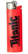 Feuerzeug rot (Höhe: 8cm)