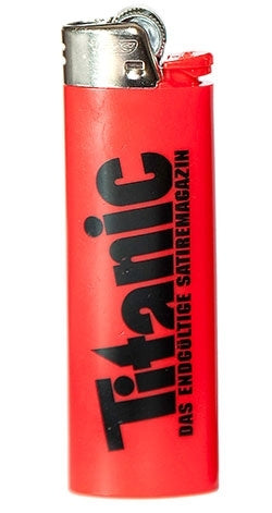 Feuerzeug rot (Höhe: 8cm)