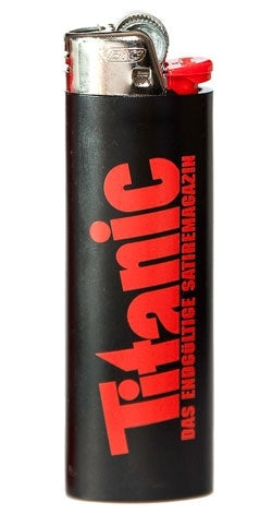 Feuerzeug schwarz (Höhe: 8cm)