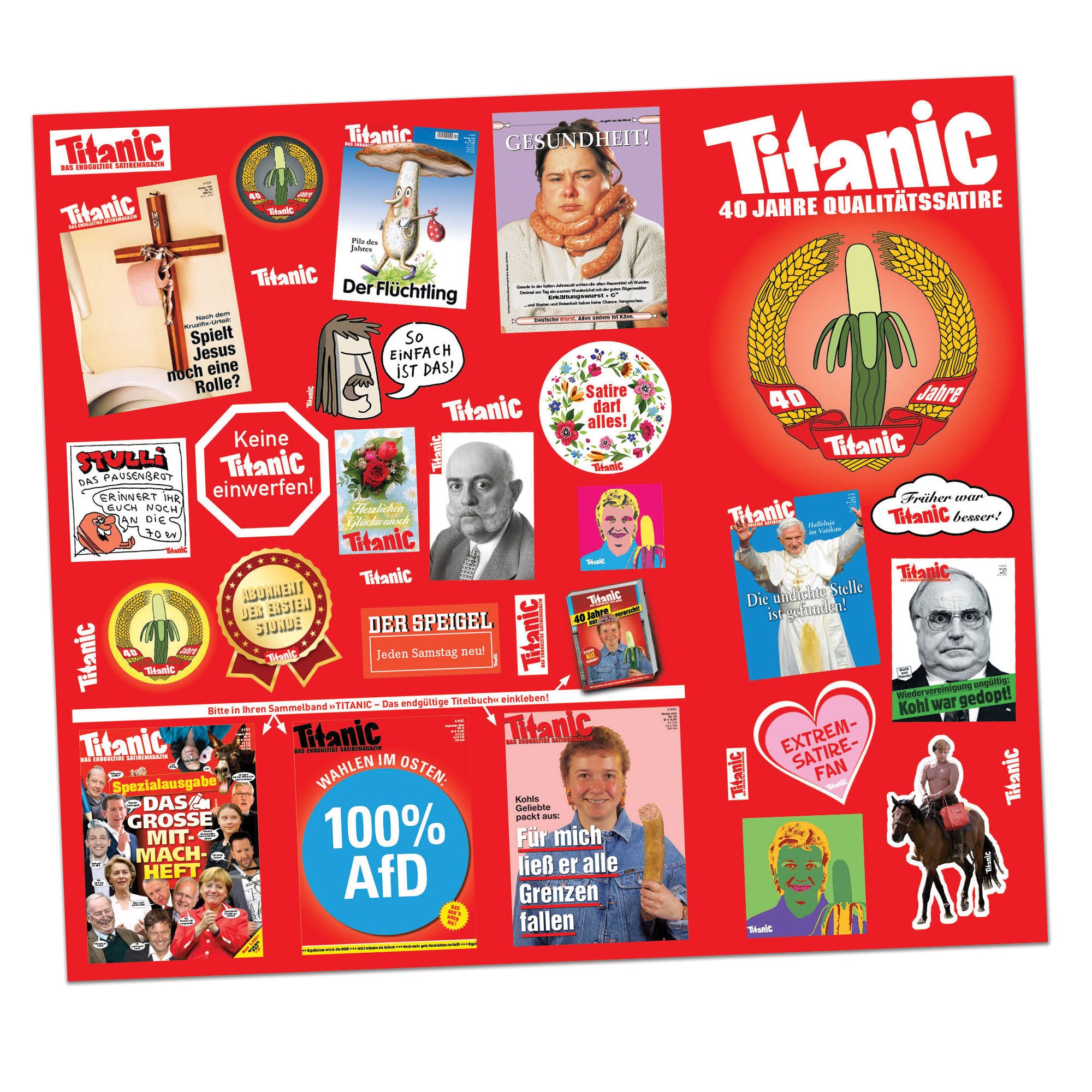 Stickerbogen: 40 Jahre TITANIC