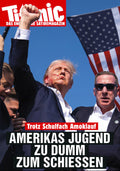 Plakat: Amerikas Jugend zu dumm zum Schießen