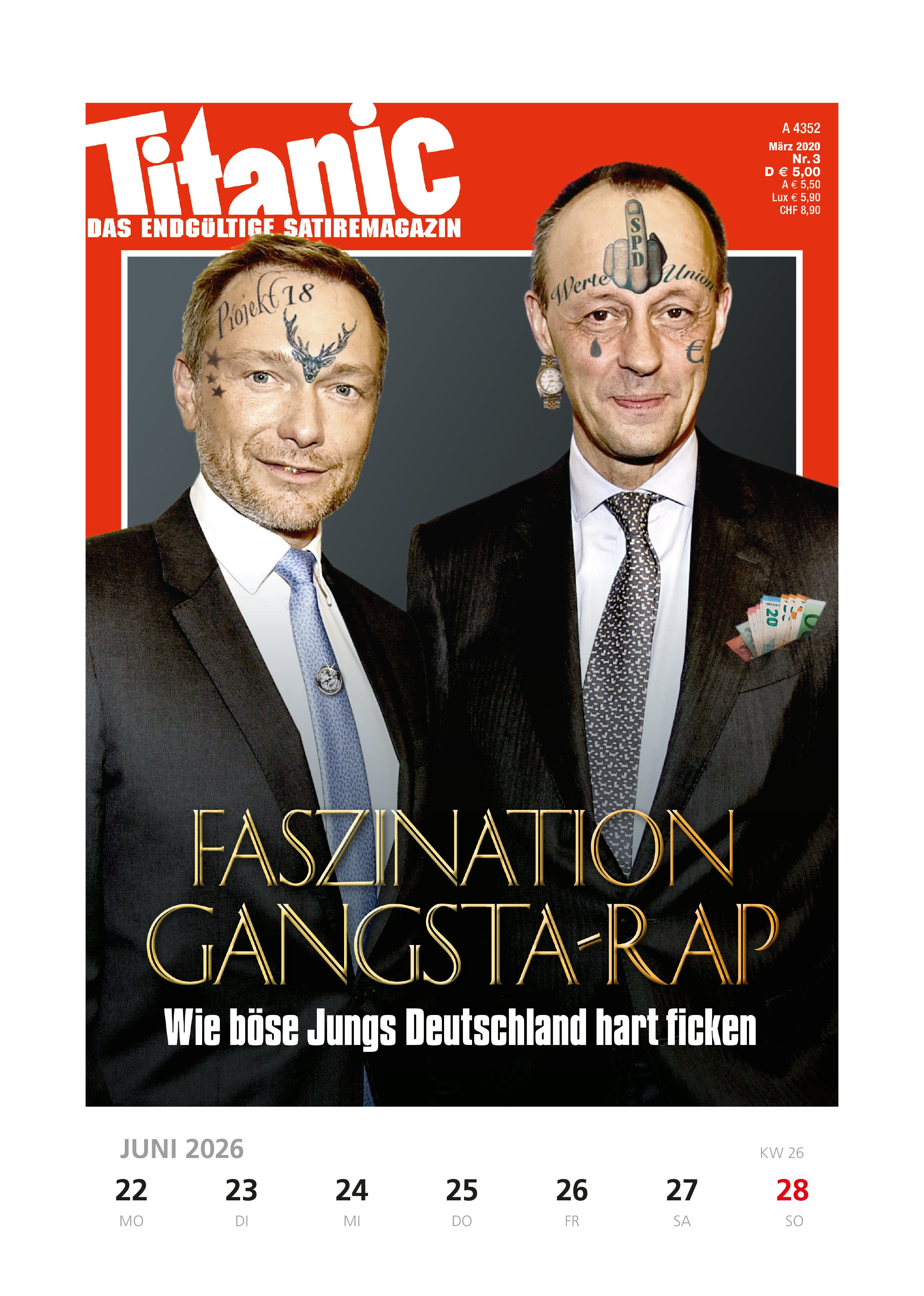 Der endgültige Wochenkalender 2026