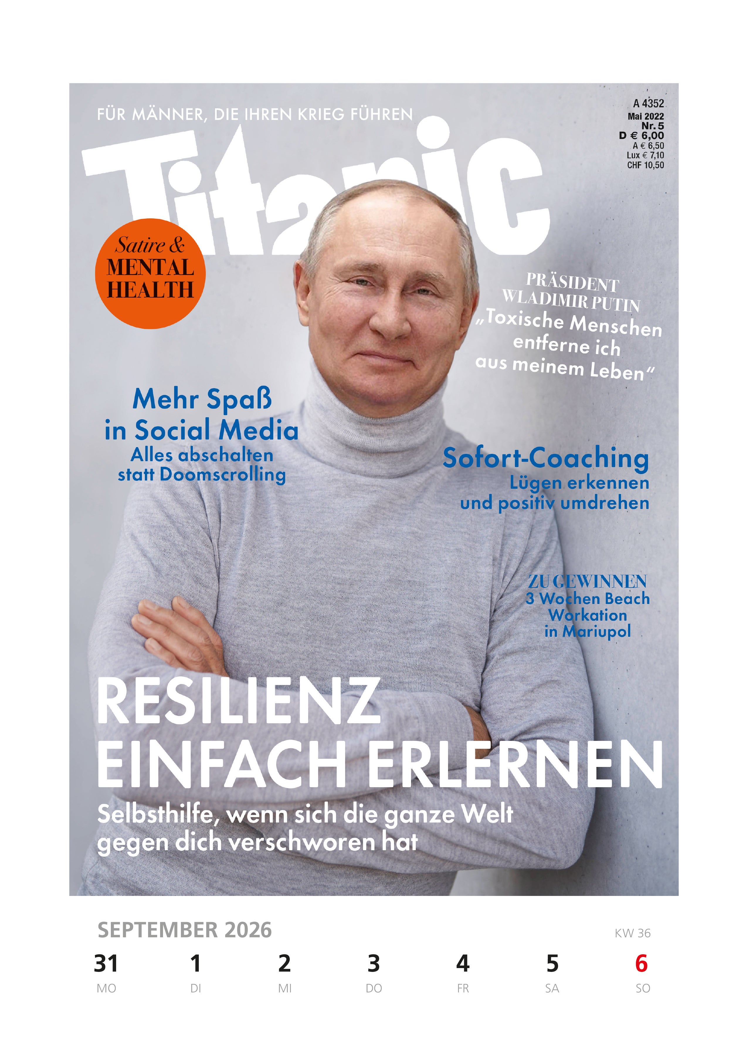 Der endgültige Wochenkalender 2026
